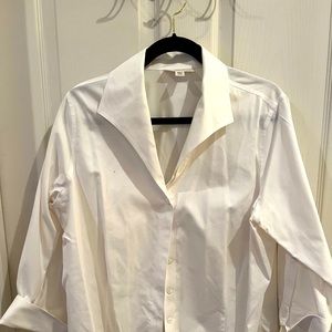 White wrinkle free shirt